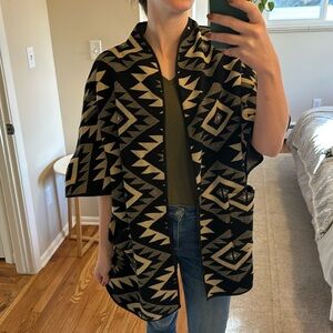Kimono Sweater - Tribal design